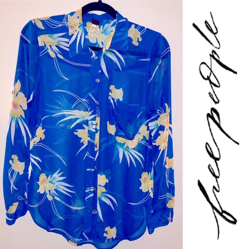 Free People floral top XS